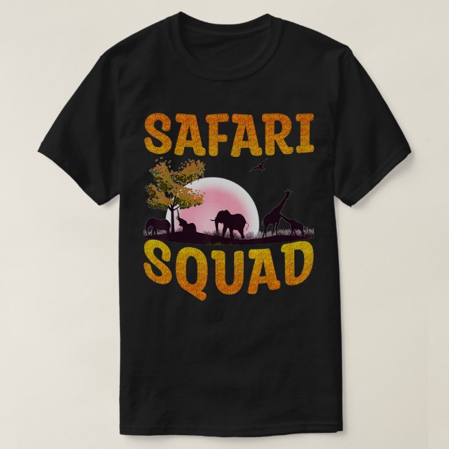 Camiseta Vacaciones de verano en familia africana Safari Sq (Diseño del anverso)
