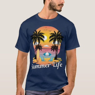 Camiseta Vacaciones de verano en la playa de la Palm Tree S