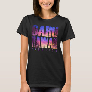 Camiseta Vacaciones de verano en la playa de Oahu Hawaii pa