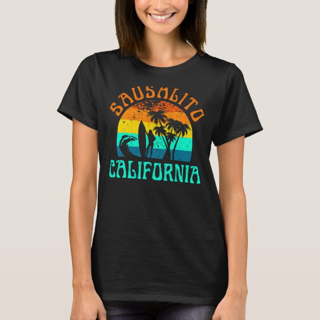 Camiseta Vacaciones de verano en la playa de Sausalito Cali (Anverso)