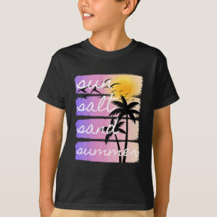 Camiseta Vacaciones de verano en la playa Sal Sol Arena Ata