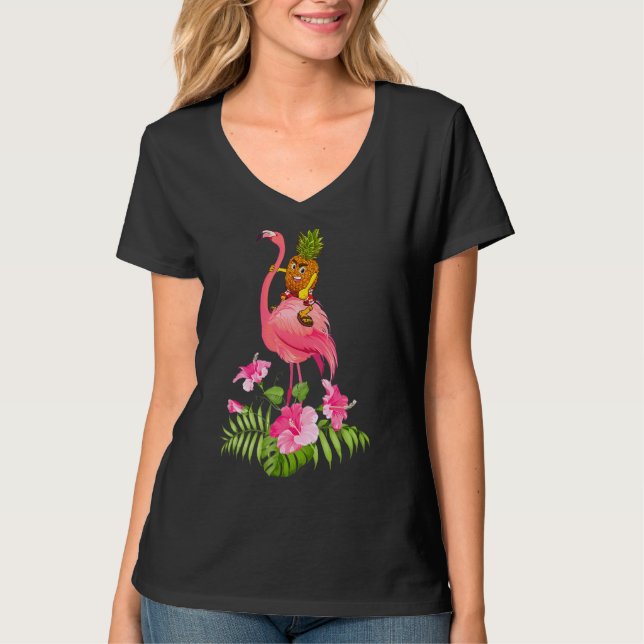 Camiseta Vacaciones De Verano En Playa De Flamingo (Anverso)
