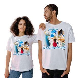 Camiseta Vacaciones de verano en Santorini Grecia