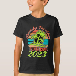 Camiseta Vacaciones de verano familiares Punta Cana Repúbli