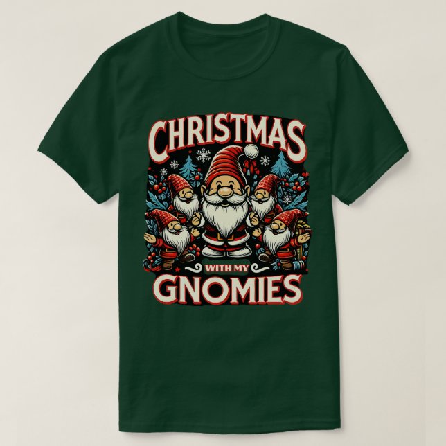 Camiseta Vacaciones De Verano Gnomes A Navidades Muy Gracio (Diseño del anverso)