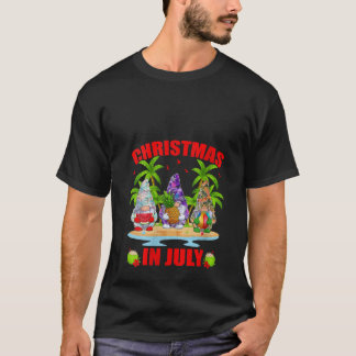 Camiseta Vacaciones de verano hawaianas de tres gnomos feme