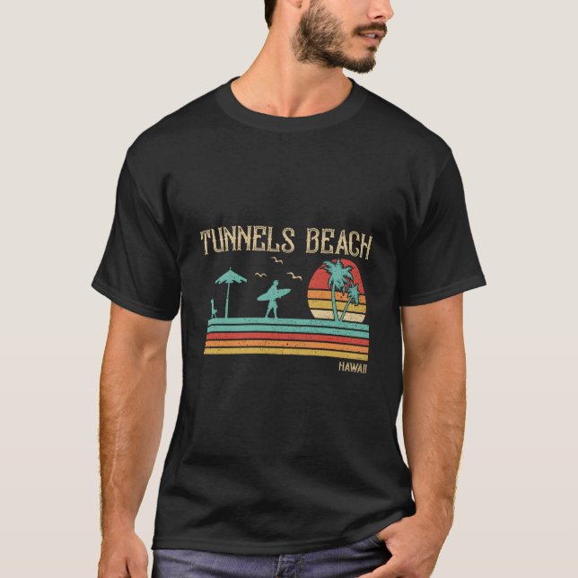 Camiseta Vacaciones de Verano Hawaii Tunnels Beach (Anverso)