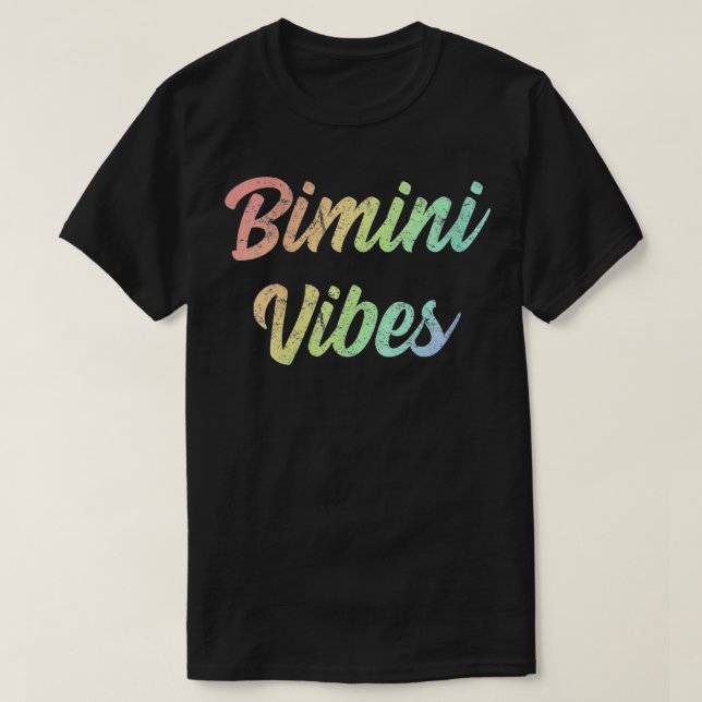 Camiseta Vacaciones de verano para mujeres Bimini Bahamas r (Diseño del anverso)