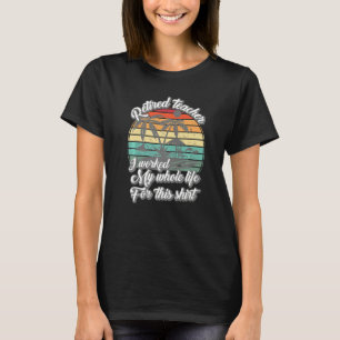 Camiseta Vacaciones De Verano Profesor Jubilado Trabajo Tod