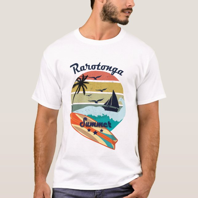 Camiseta Vacaciones de verano retras del regalo de (Anverso)