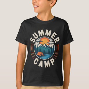Camiseta Vacaciones de verano retro campamento de montaña t
