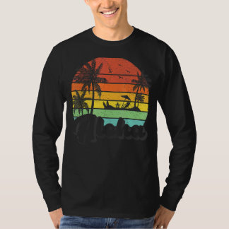 Camiseta Vacaciones de verano retro de vintage de árbol de 