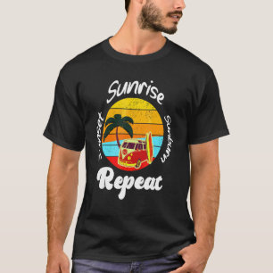 Camiseta Vacaciones de verano Sunrise Sunburn Sunset Retorn