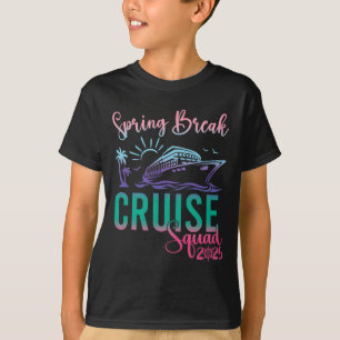 Camiseta Vacaciones de viaje de la familia Spring Break Cru