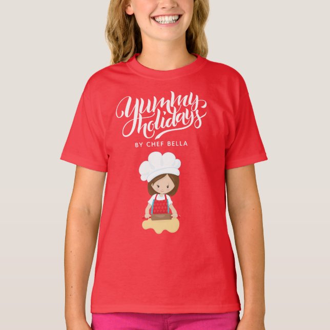 Camiseta Vacaciones De Yummy Por El Chef Nombre Personaliza (Anverso)