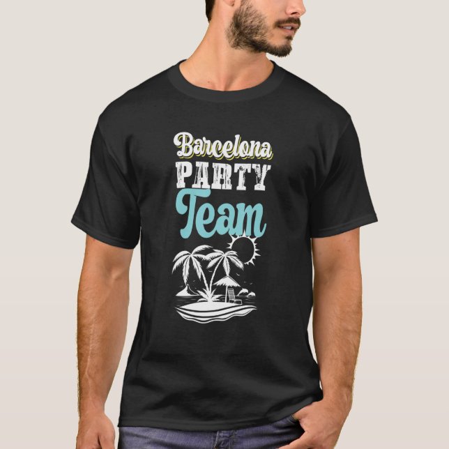 Camiseta Vacaciones del equipo Fiesta de Barcelona (Anverso)