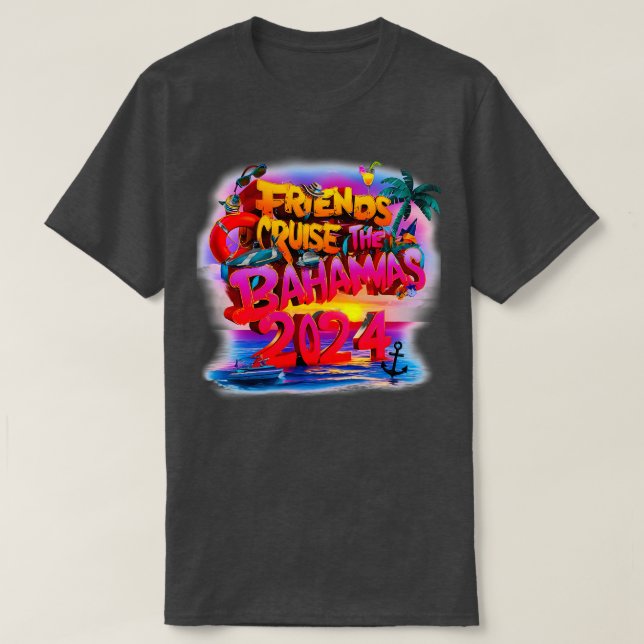 Camiseta Vacaciones del grupo de amigos familiares Cruise 2 (Diseño del anverso)