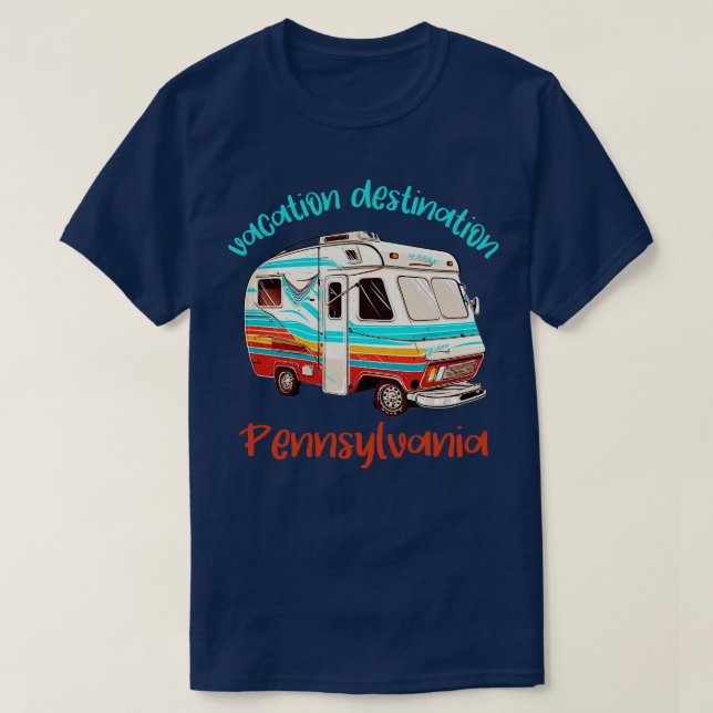 Camiseta Vacaciones Destino Pensilvania (Diseño del anverso)