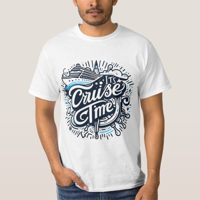Camiseta Vacaciones divertidas de cruceros - es tiempo de c (Anverso)