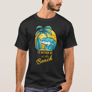 Camiseta Vacaciones divertidas de verano Prefiero Estar En 