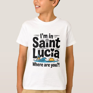 Camiseta Vacaciones divertidas de viaje a Santa Lucía