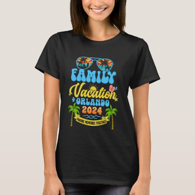 Camiseta Vacaciones divertidas en familia de verano Orlando (Anverso)