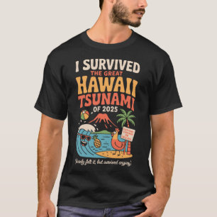 Camiseta Vacaciones divertidas en Hawaii Sobreviví el tsuna