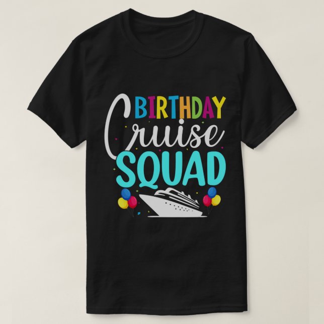 Camiseta Vacaciones divertidas para cruceros de la brigada  (Diseño del anverso)