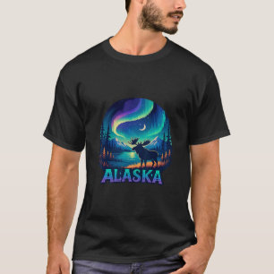Camiseta Vacaciones en Alaska para ver la aurora boreal