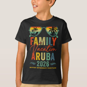 Camiseta Vacaciones en Aruba 2026 Grupo Familiar de Verano 