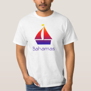Camiseta Vacaciones en Bahamas de barcos de vela para hombr