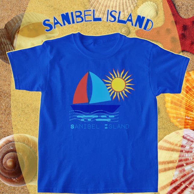 Camiseta Vacaciones en barco de vela de la isla de Sanibel  (Subido por el creador)