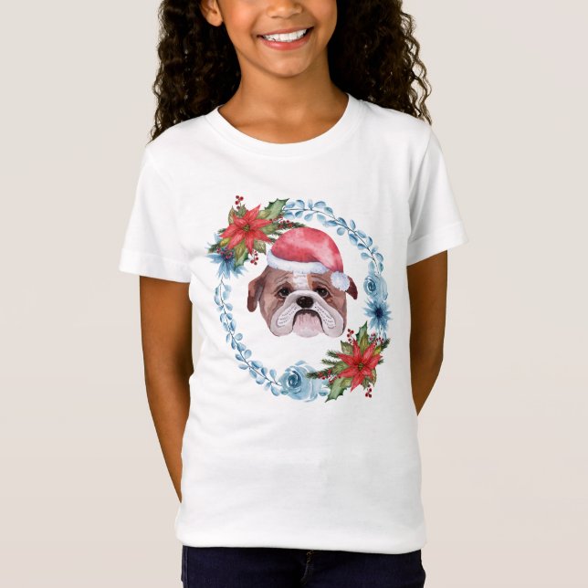 Camiseta Vacaciones en Bulldog de Santa Cap (Anverso)