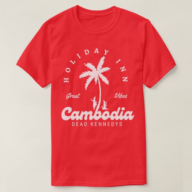 Camiseta vacaciones en camboya (Diseño del anverso)