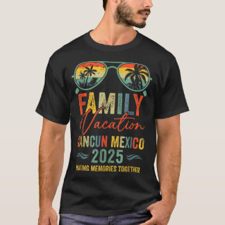 Camiseta Vacaciones en Cancun México 2025 Grupo Familiar Co