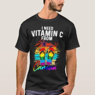 Camiseta Vacaciones en Cancún México Grupo Familiar con Tra