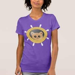 Camiseta Vacaciones en Crucero Gato Lindo Porthole