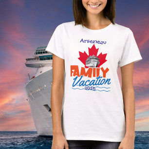 Camiseta Vacaciones en crucero para familias canadienses Pe