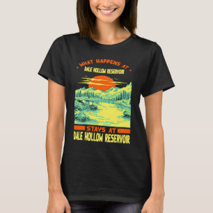 Camiseta Vacaciones en el lago de pesca en bote y camping D