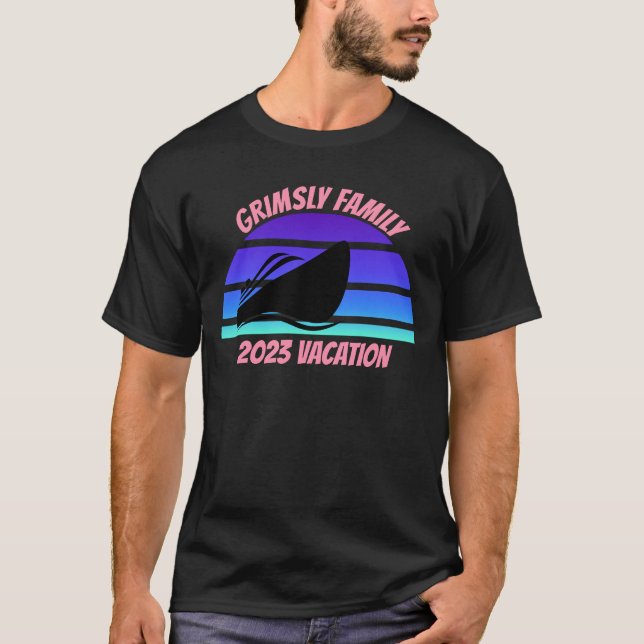 Camiseta Vacaciones en familia de cruceros (Anverso)
