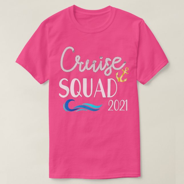 Camiseta Vacaciones en familia de cruceros 2021 coincidiend (Diseño del anverso)
