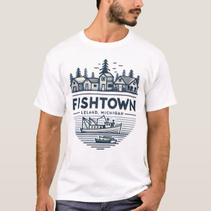 Camiseta Vacaciones en Fishtown Leland Michigan