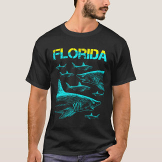 Camiseta Vacaciones en Florida con un tiburón