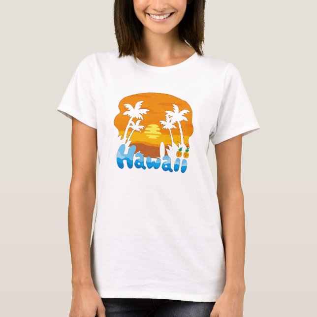 Camiseta Vacaciones en Hawái (Anverso)
