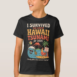 Camiseta Vacaciones en Hawái divertidas _ Sobreviví al Tsun