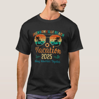 Camiseta Vacaciones en Jacksonville Beach 2025 Amigos Famil
