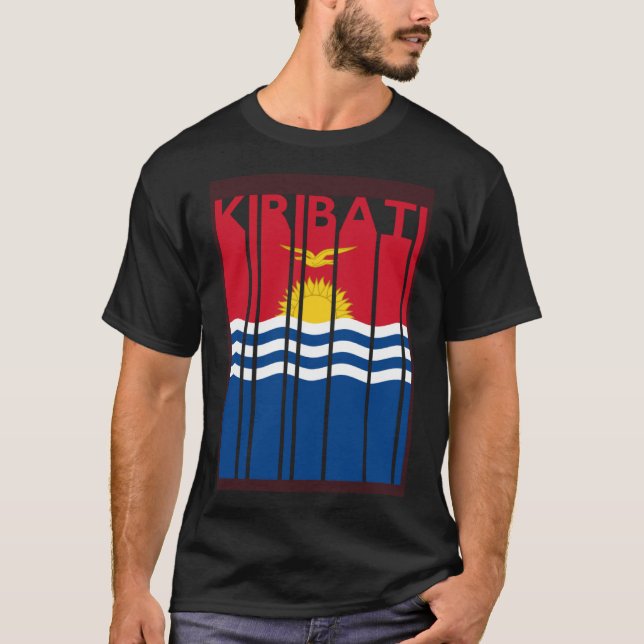 Camiseta Vacaciones en la bandera de Kiribati (Anverso)