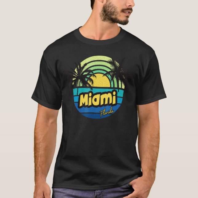 Camiseta Vacaciones en la isla de Florida en Miami Vacati (Anverso)