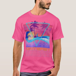 Camiseta Vacaciones en la playa de Vaporwave de Monterey Re