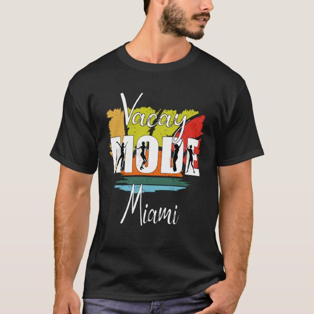 Camiseta Vacaciones en la playa de verano en modo vacacione (Anverso)